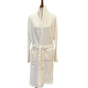 Cardigan extra long open cardigan Sz L by guess in cream /off white/ivory color